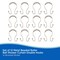 Kenney Mfg Beaded Roller Shower Curtain Double Hooks, Set of 12, Brushed Nickel KN67120V1 - alternate 6